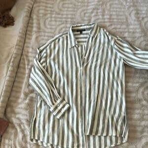 Linen button up. Never used long sleeve